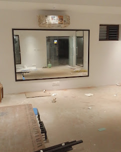 Custom decorative mirror and glass work